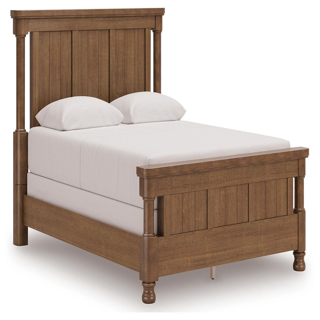 Rowlenstown Queen Poster Bed, Dresser and Mirror (PCB824-SI) - Image 7