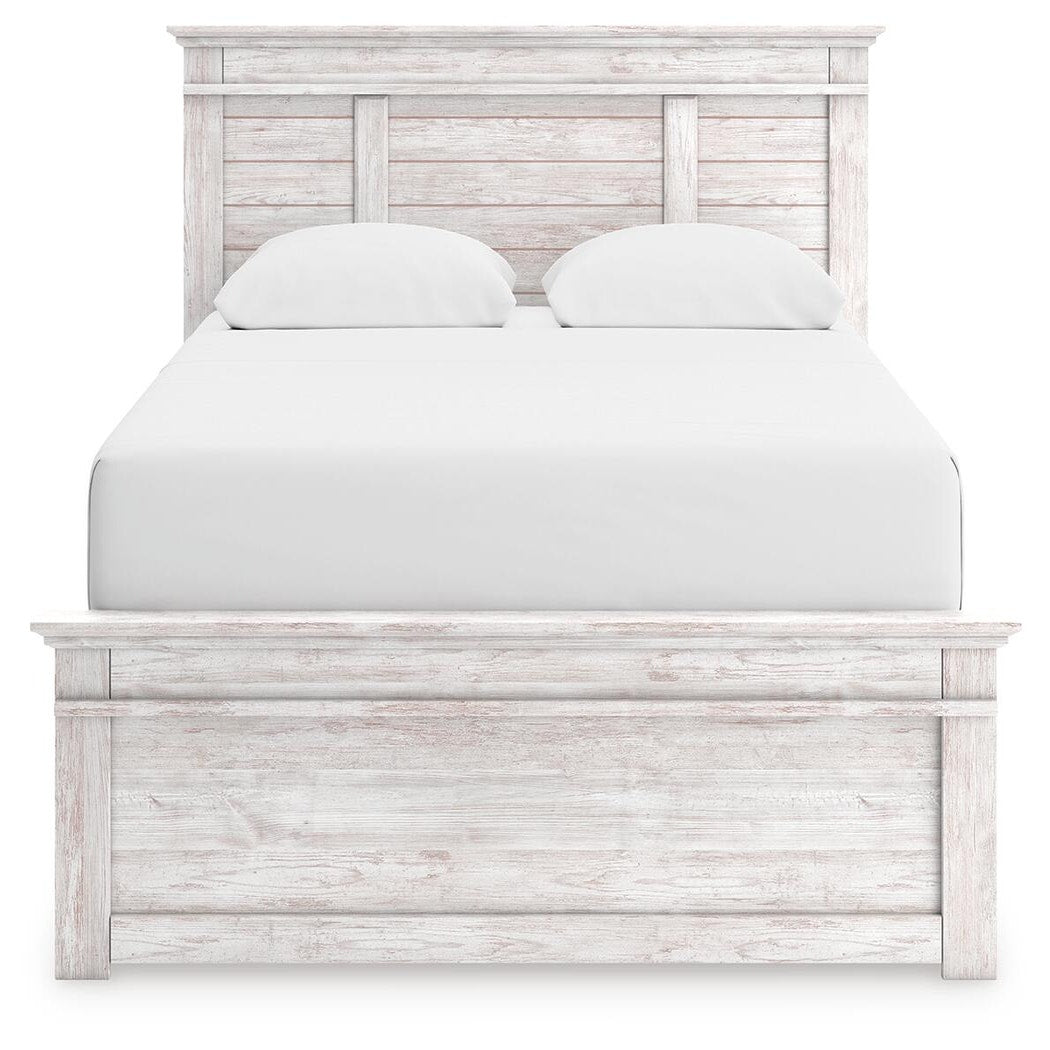 Makidern Queen Panel Bed, Dresser, Mirror and Nightstand (PCB1171-SI) - Image 9