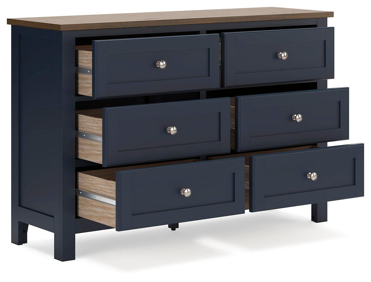 Landocken Dresser - Brown/Blue  (B414-SI) - Image 4