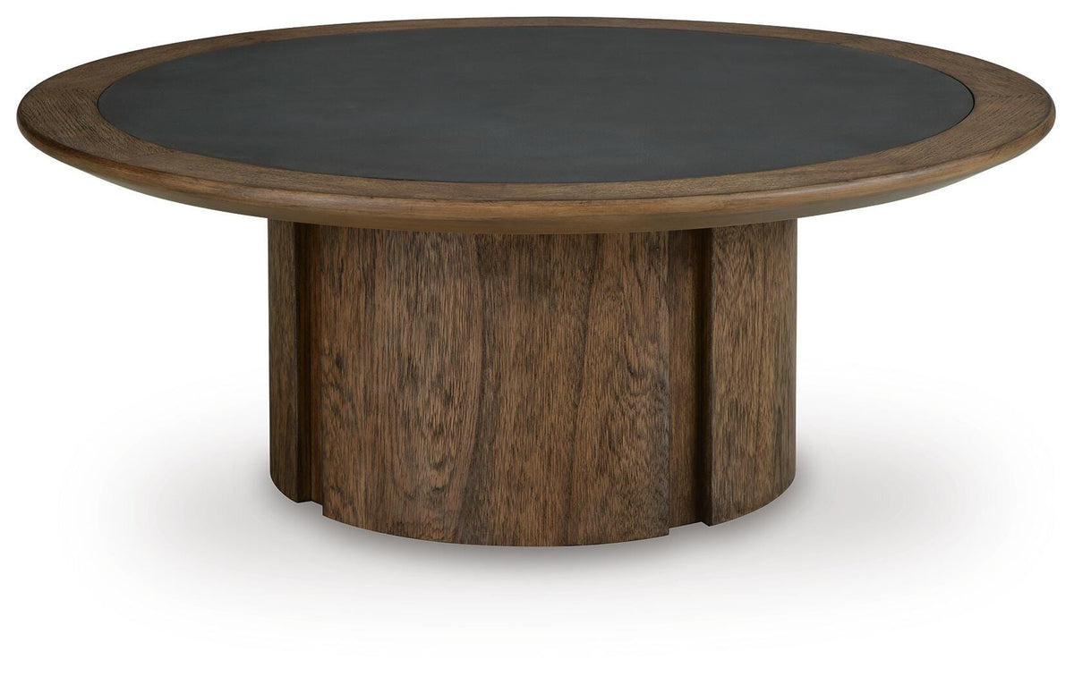 Dontayne Coffee Table - Warm Brown  (T563-SI)