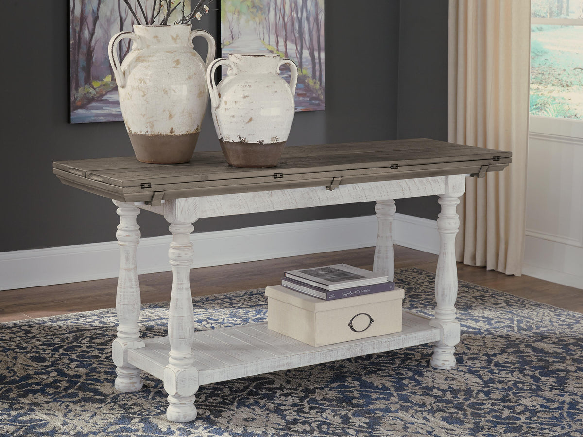 Havalance Sofa/Console Table - Gray/White  (T814-SI) - Image 2