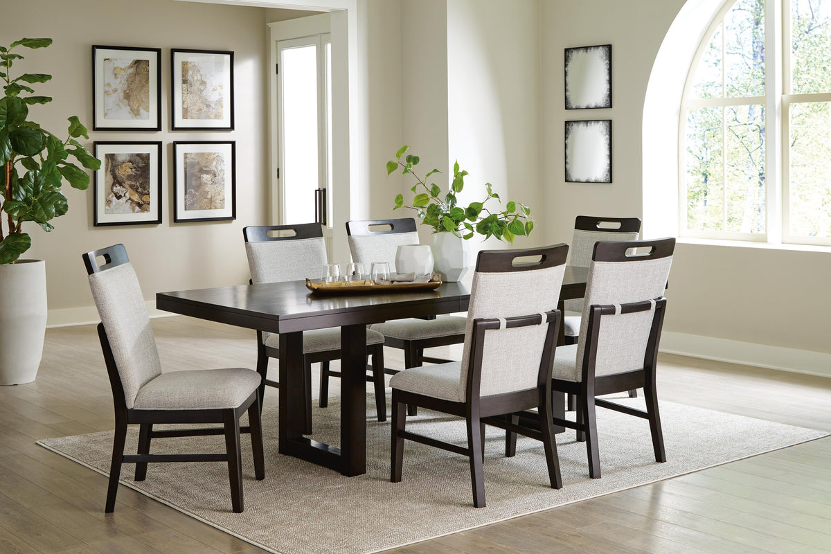 Neymorton Dining Table and 6 Chairs (D618-SI) - Image 3