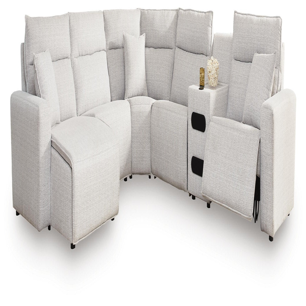 Modmax II 6-Piece Reclining Sectional with Chaise and Audio Console (65907-SI)