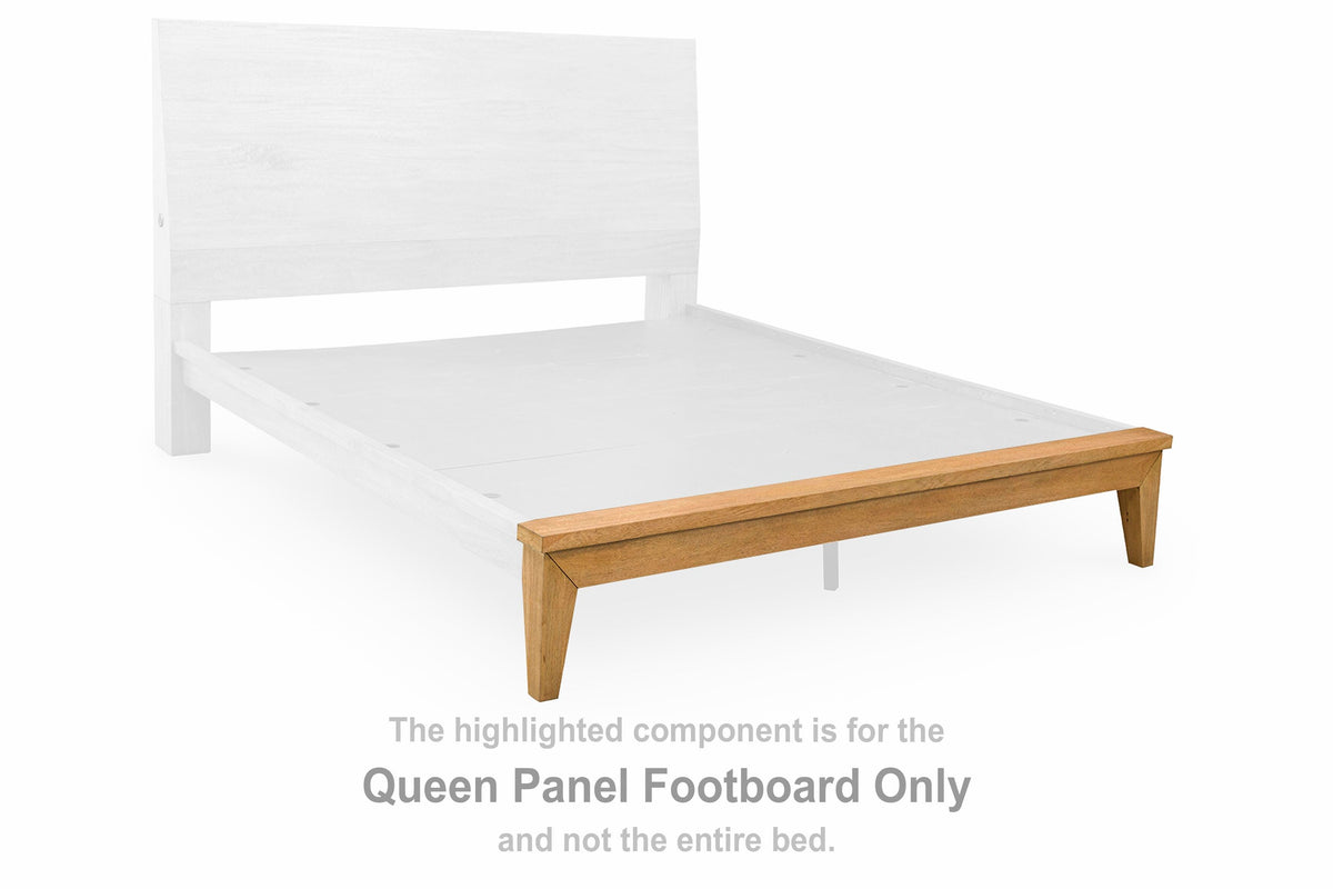 Sherbana Panel Footboard - Light Brown  (B833-SI)