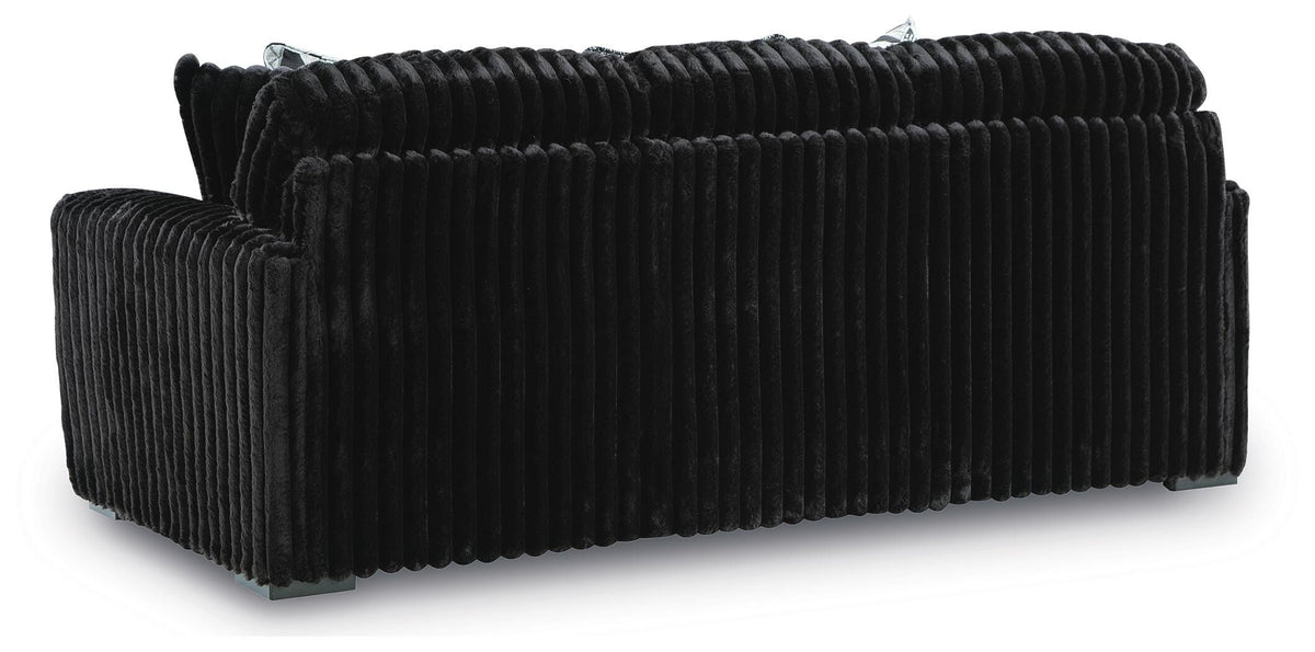 Midnight-Madness Sofa and Oversized Ottoman (98103-SI) - Image 7