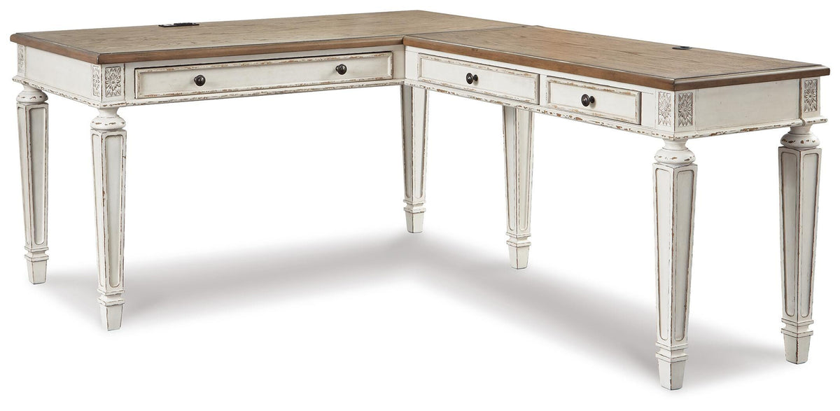 Realyn 2-Piece Home Office Desk (H743-SI) - Image 2
