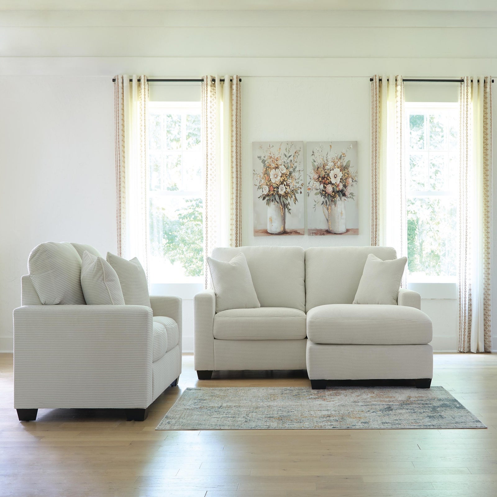 Greenbriar Sofa Chaise and Loveseat (PC32006-SI) - Image 9