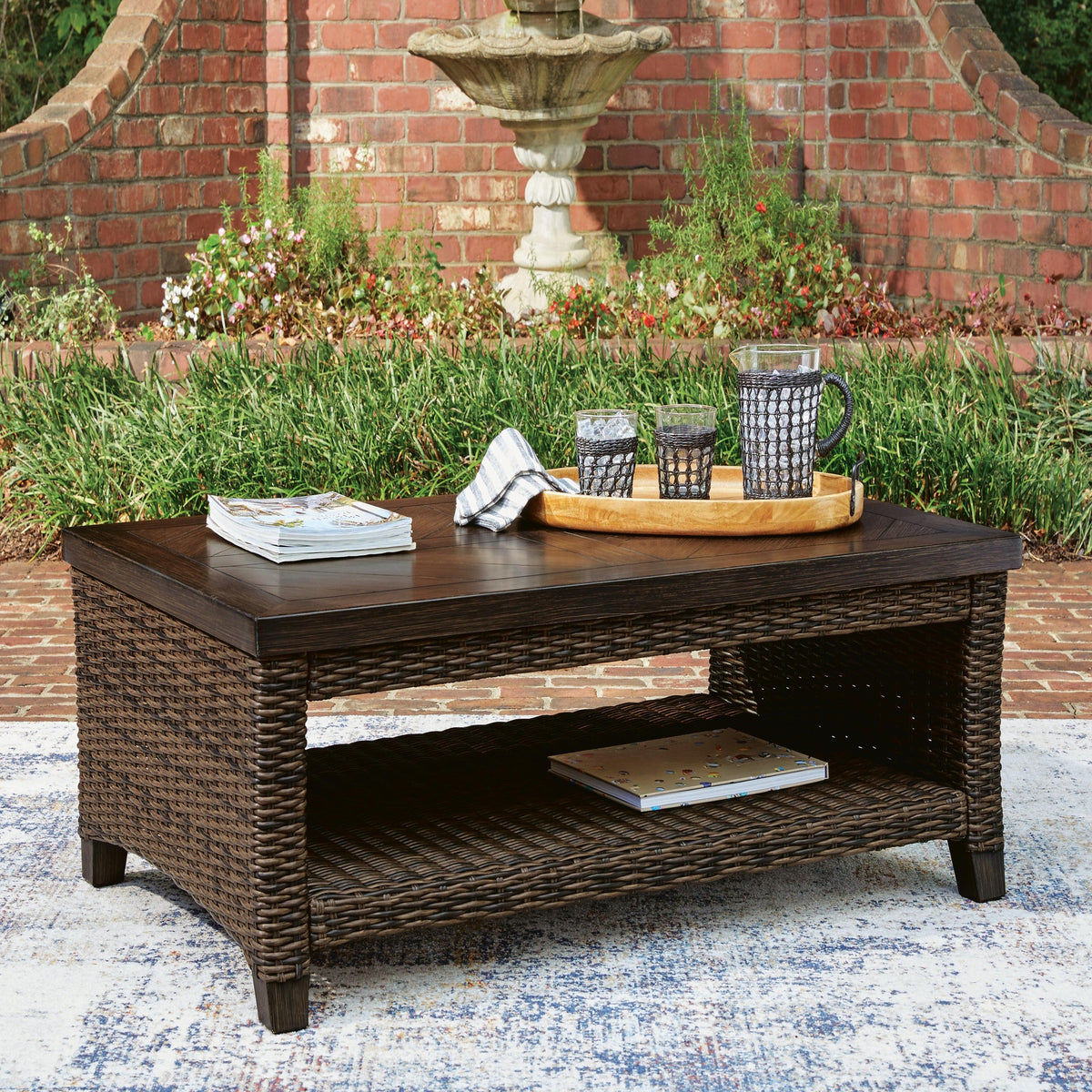 Monterey Point Outdoor Sofa with Cushion (PCP760-SI) - Image 11