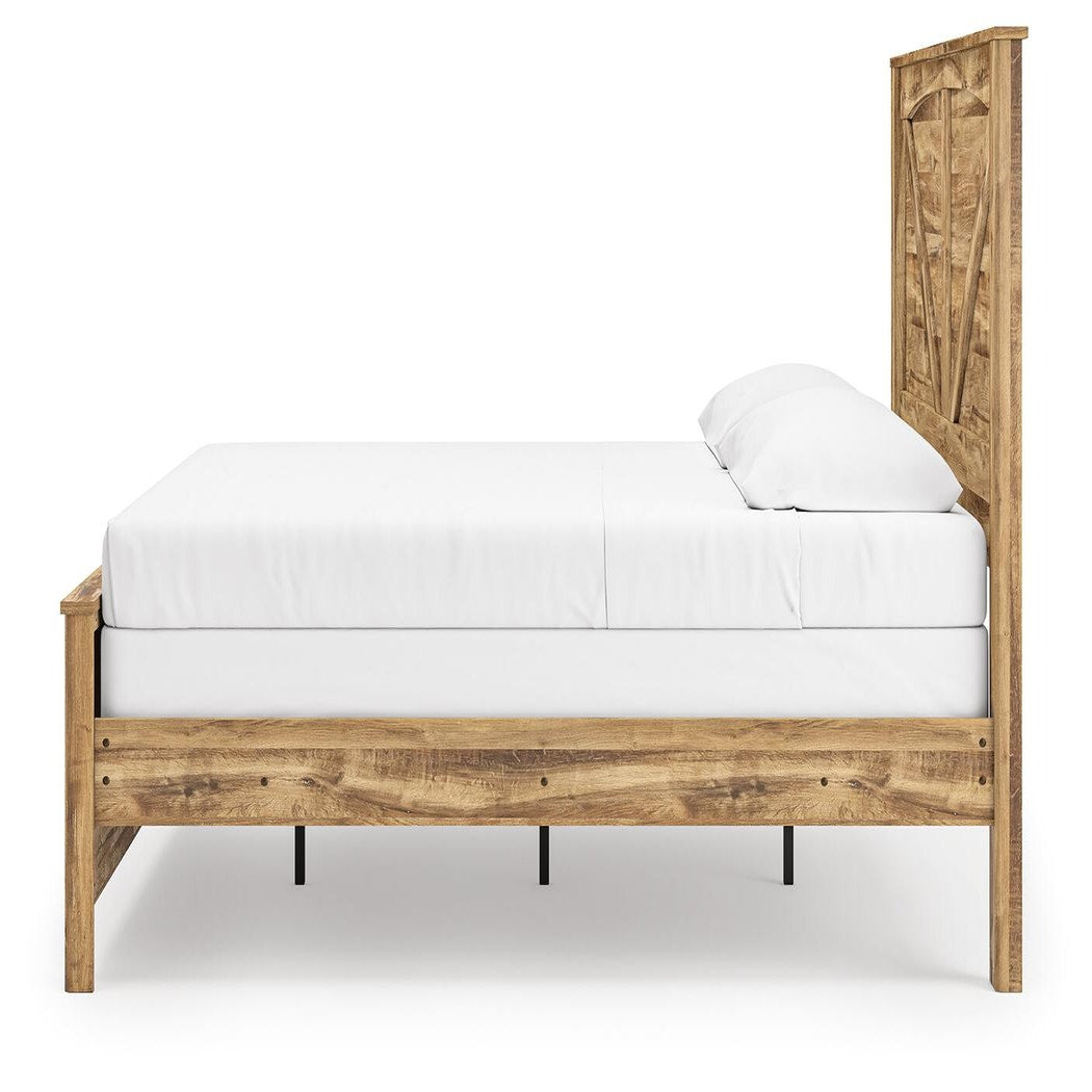 Maystonna King Crossbuck Panel Bed, Dresser, Mirror and Nightstand (PCB1580-SI) - Image 13
