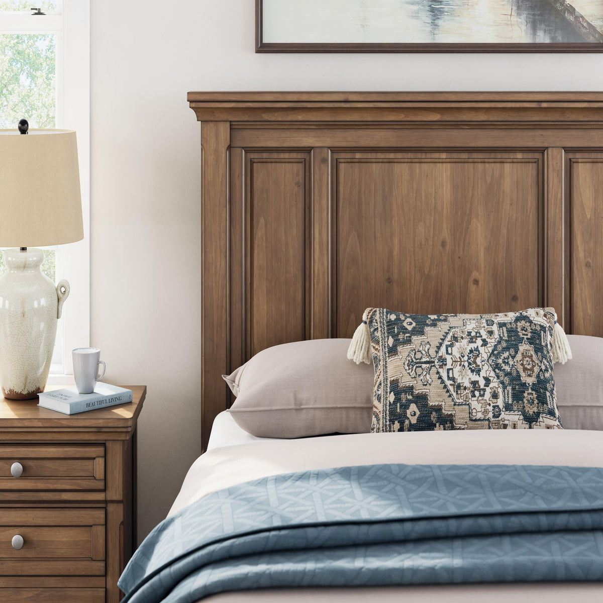 Feddinger Queen Panel Bed, Dresser and Mirror (PCB779-SI) - Image 17