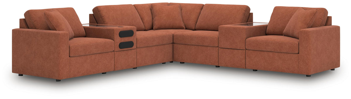 Modmax 7-Piece Balanced Sectional with Audio and Storage Consoles (92102-SI)