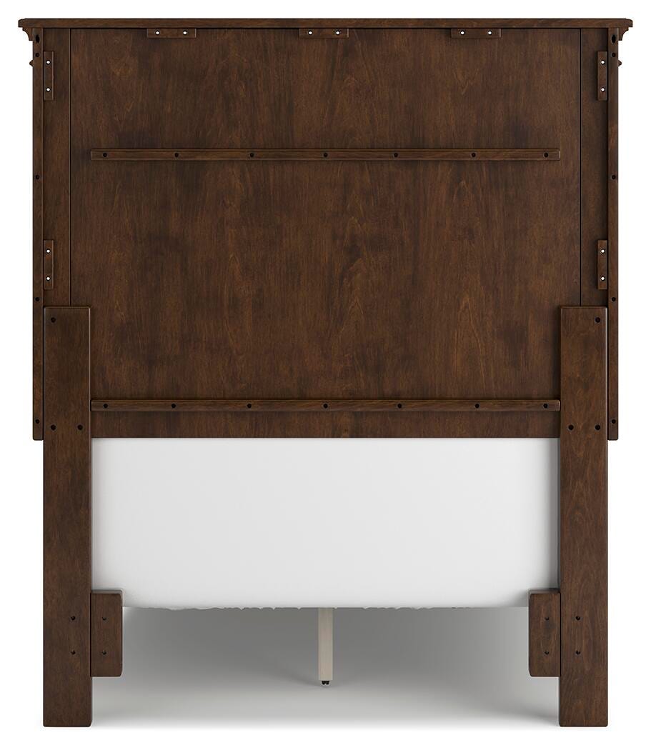 Danabrin Panel Bed, Dresser and Mirror - Brown  (B685-SI) - Image 11
