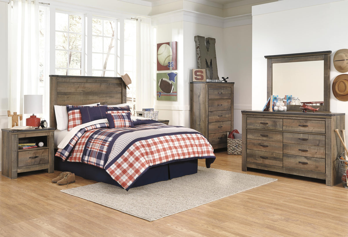 Trinell Panel Headboard - Brown  (B446-SI) - Image 11