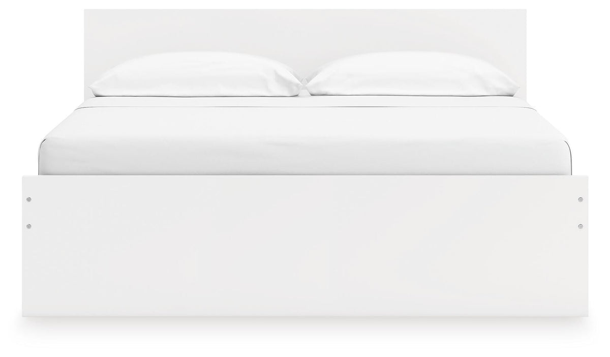 Onita Panel Platform Bed with Storage - White  (EB9630-SI) - Image 4