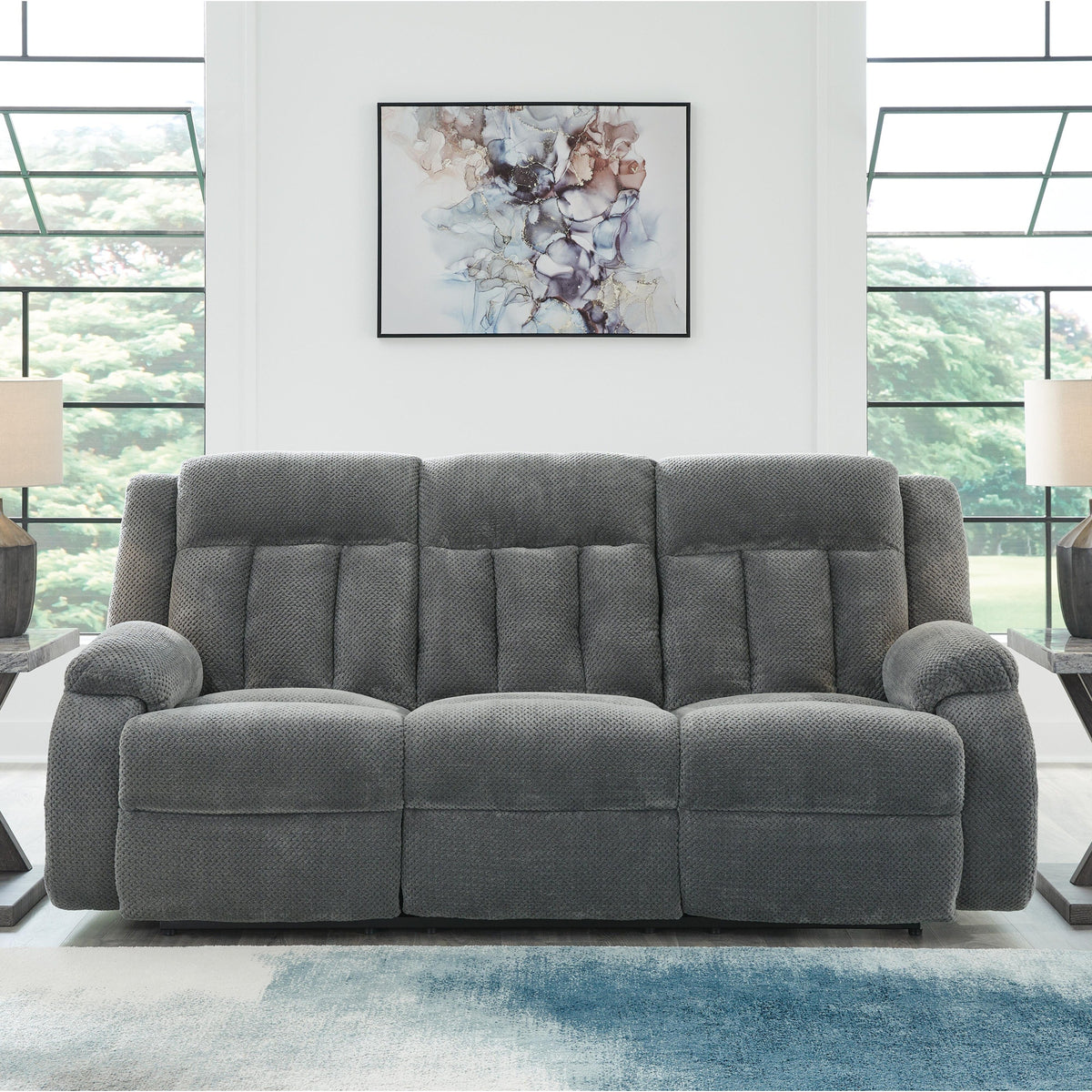 Observation Power Reclining Sofa with Drop Down Table (PC21405-SI) - Image 9