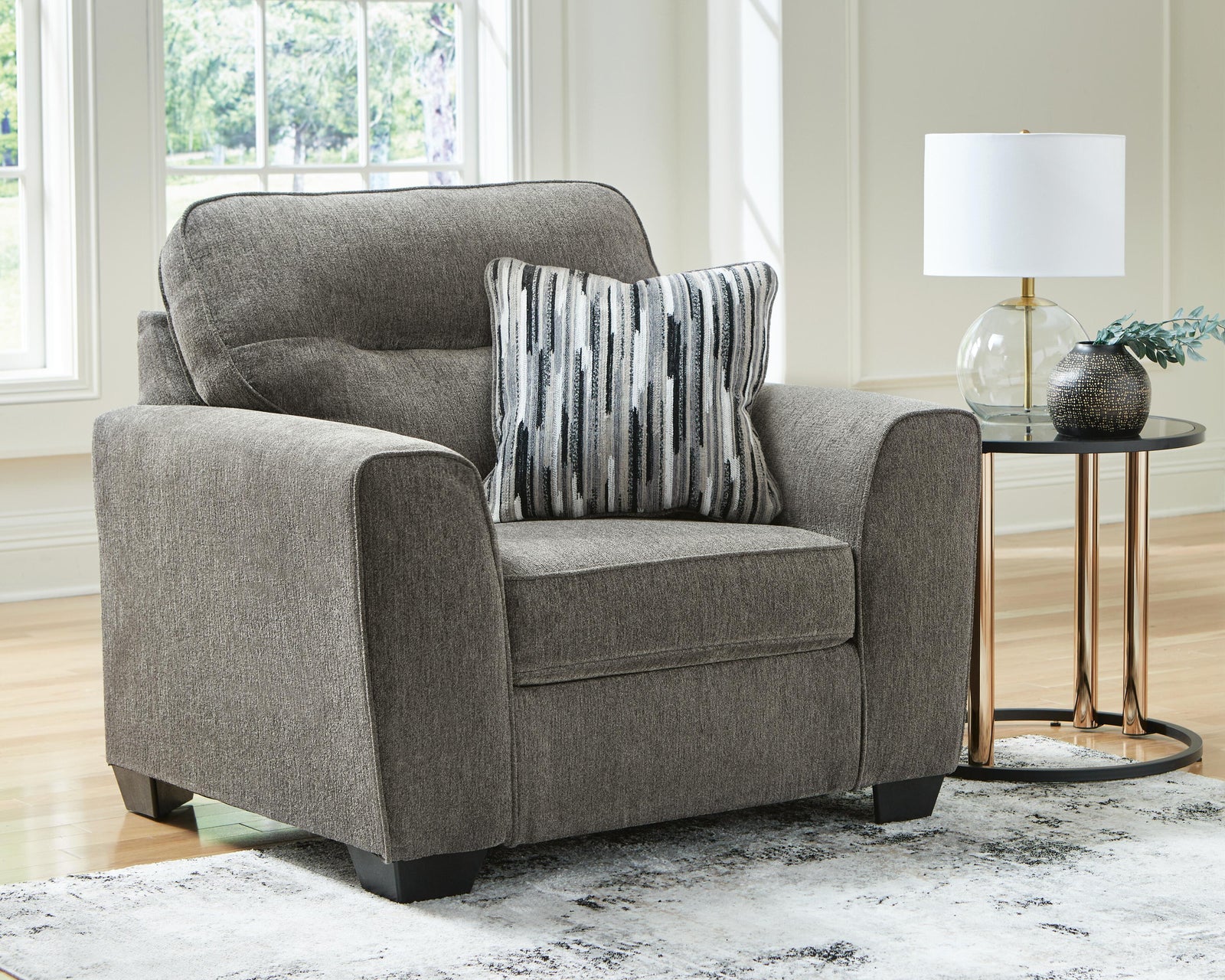 Olten Oversized Chair and Accent Ottoman (31305-SI) - Image 7