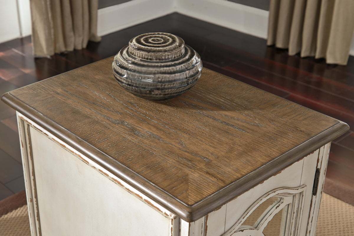 Realyn Chairside End Table - White/Brown  (T743-SI) - Image 7