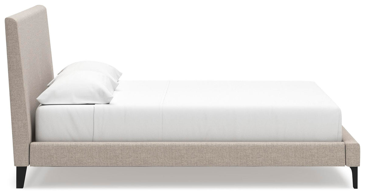 Cielden Upholstered Bed with Roll Slats - Soft Gray  (B1199-SI) - Image 7