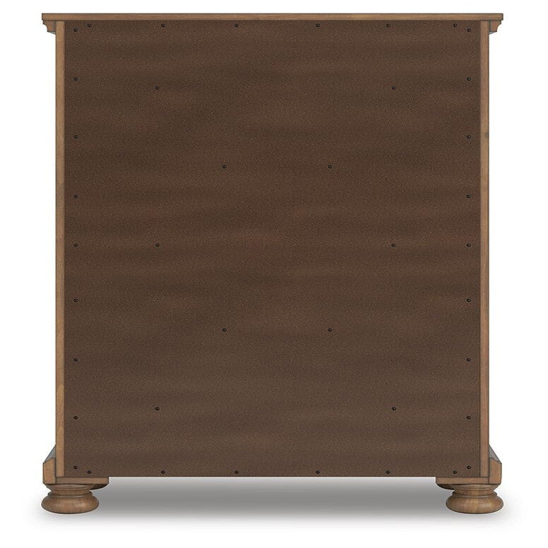 Feddinger King Panel Bed, Dresser, Mirror, Chest and 2 Nightstands (PCB779-SI) - Image 13