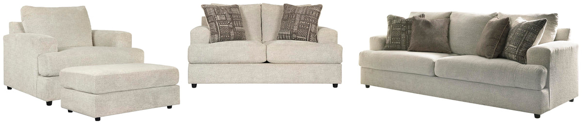 Soletren Sofa, Loveseat, Oversized Chair and Ottoman (95104-SI)