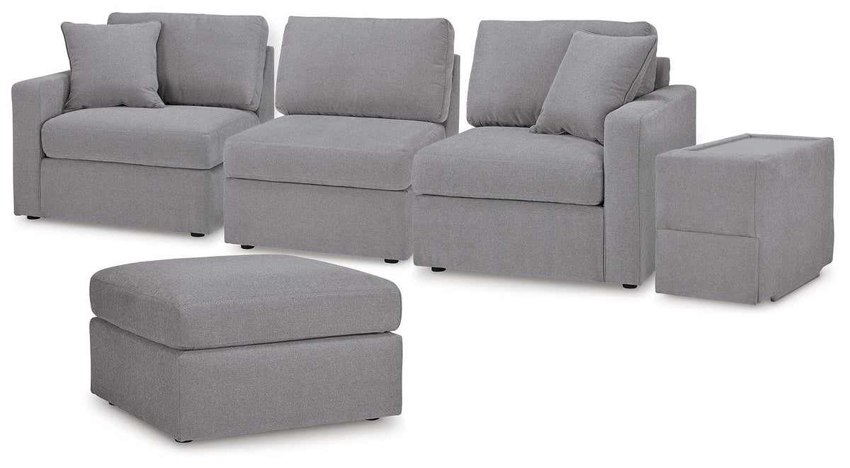 Modmax 4-Piece Sectional and Ottoman (92104-SI)