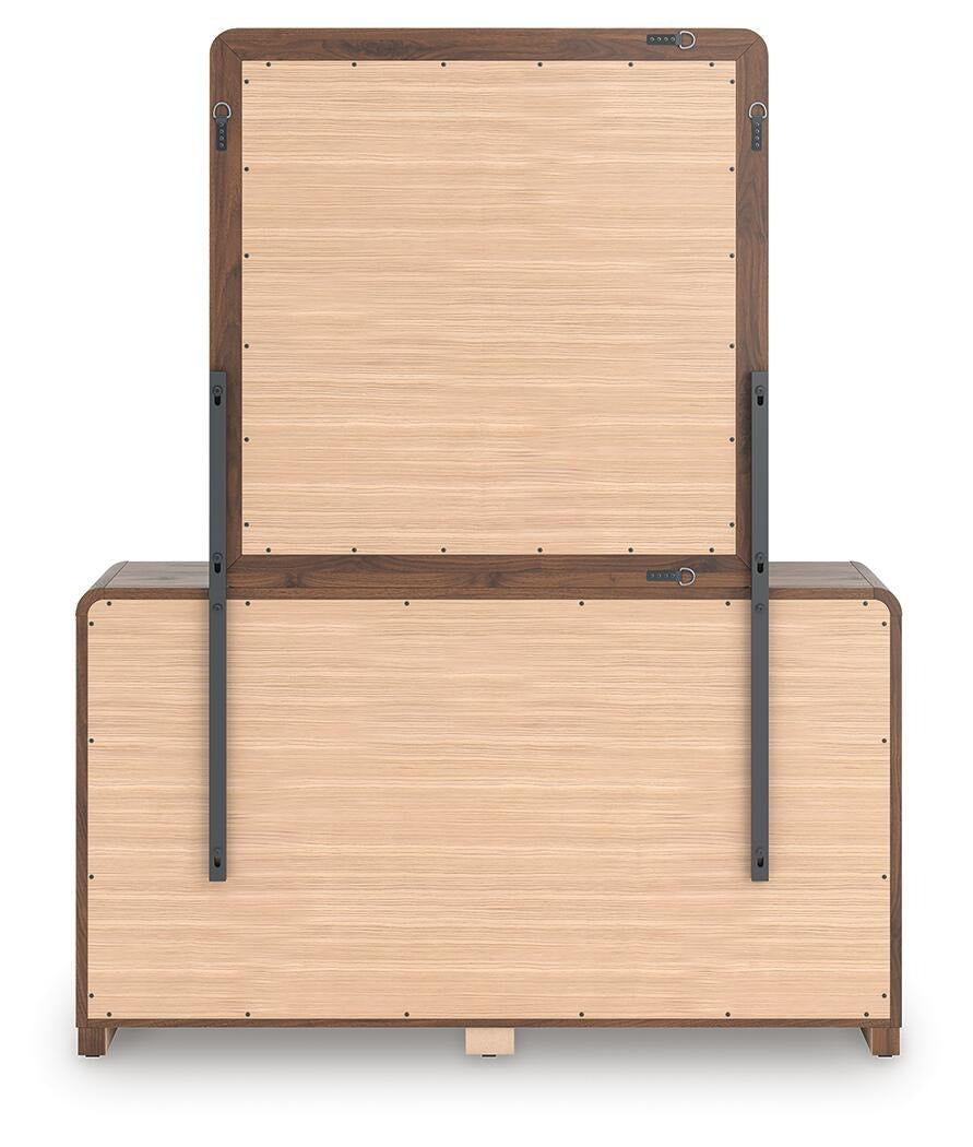 Fortlorn King Panel Bed, Dresser, Mirror and Nightstand (PCB386-SI) - Image 6