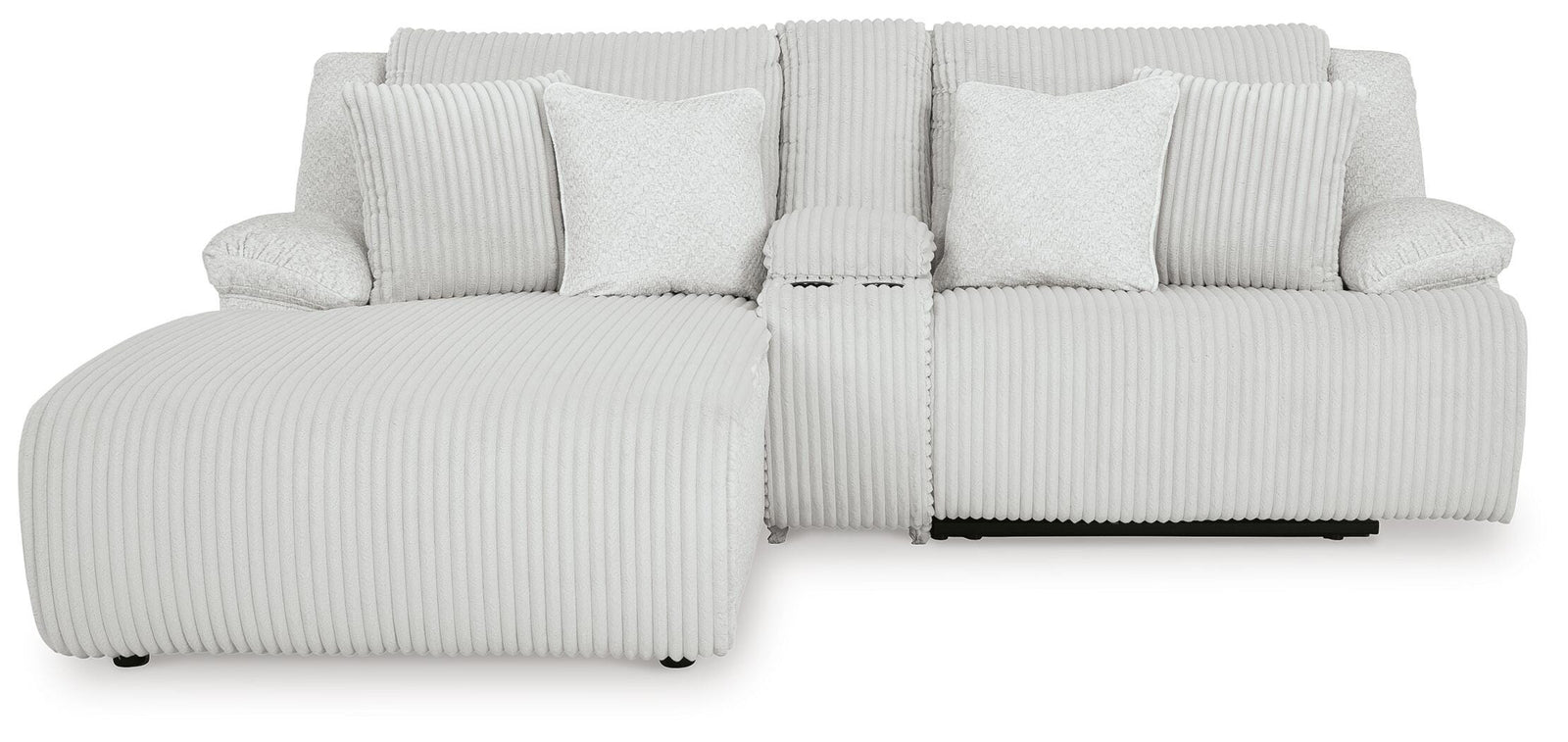 Top Tier 3-Piece Reclining Sectional Sofa with Chaise (92706-SI) - Image 3