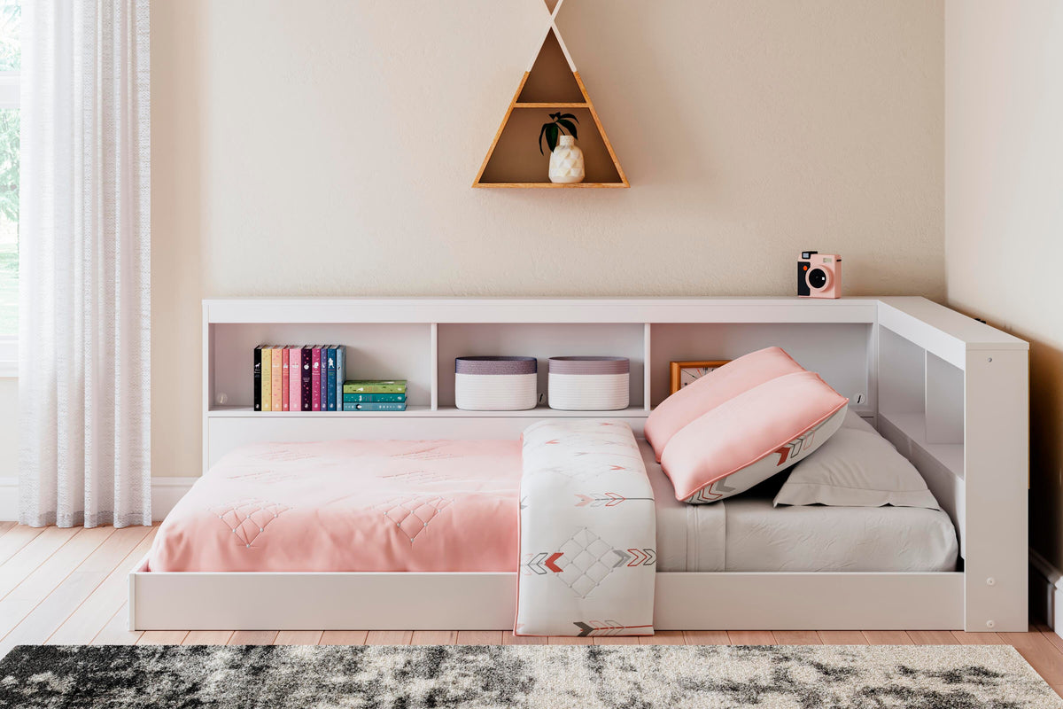Piperton Bookcase Storage Bed (Youth) - White  (EB1221-SI) - Image 8
