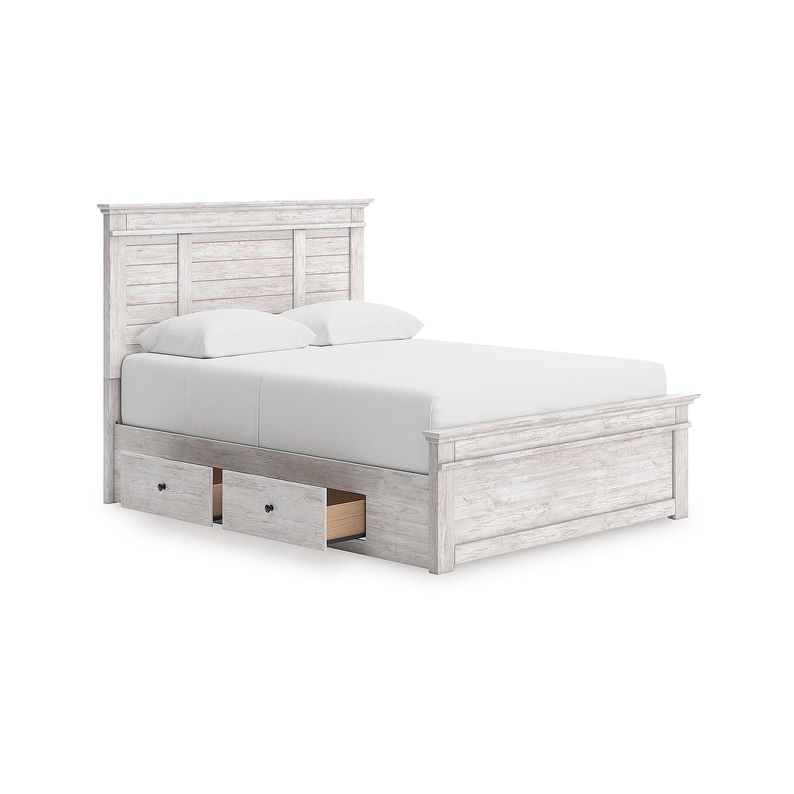 Makidern Queen Panel Bed with Storage, Dresser and Mirror (PCB1171-SI) - Image 11