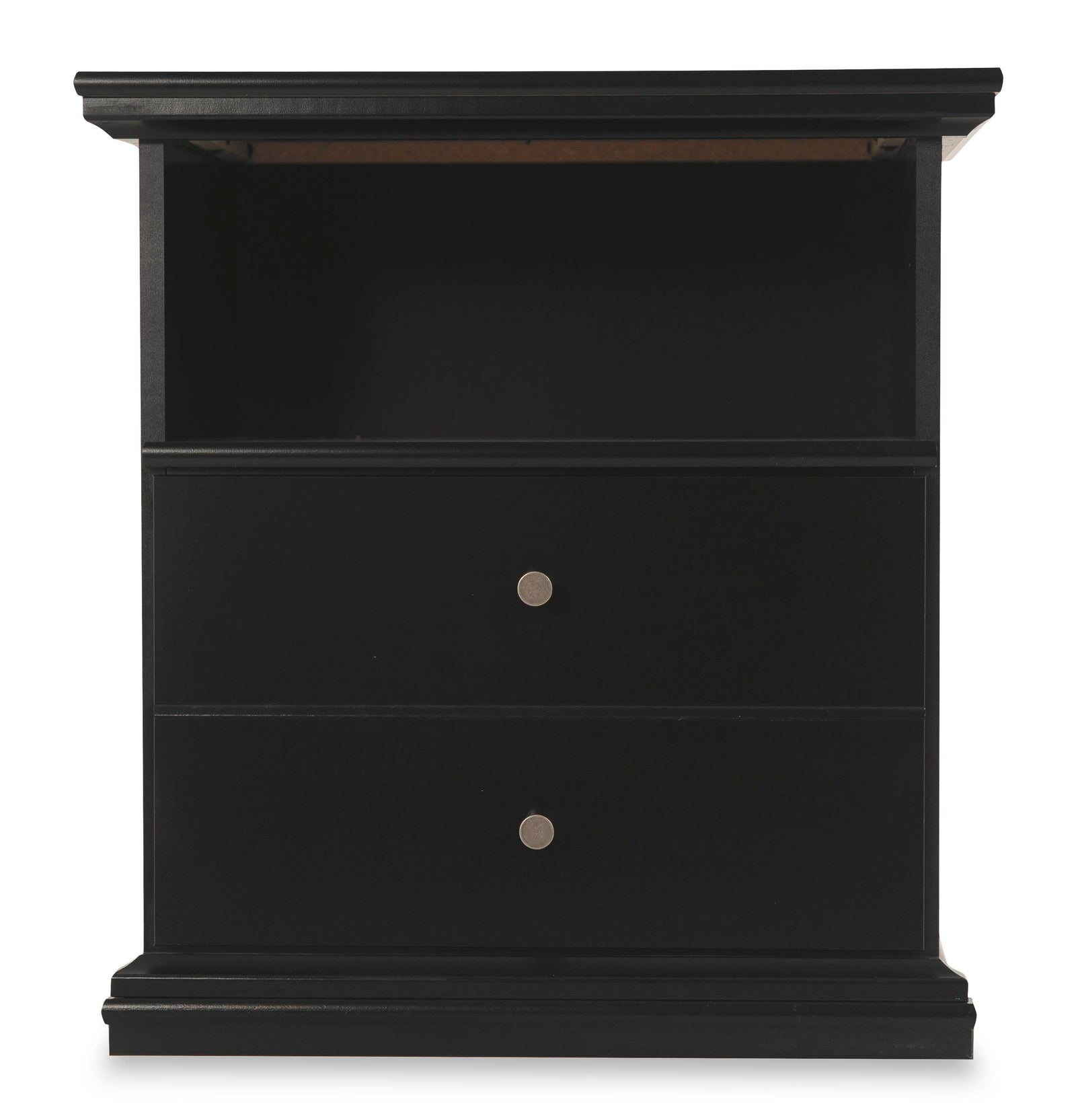 Maribel Nightstand - Black  (B138-SI) - Image 5