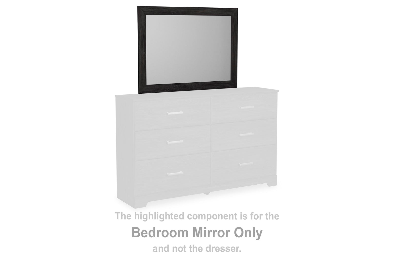 Belachime Bedroom Mirror - Charcoal  (B2589-SI) - Image 3