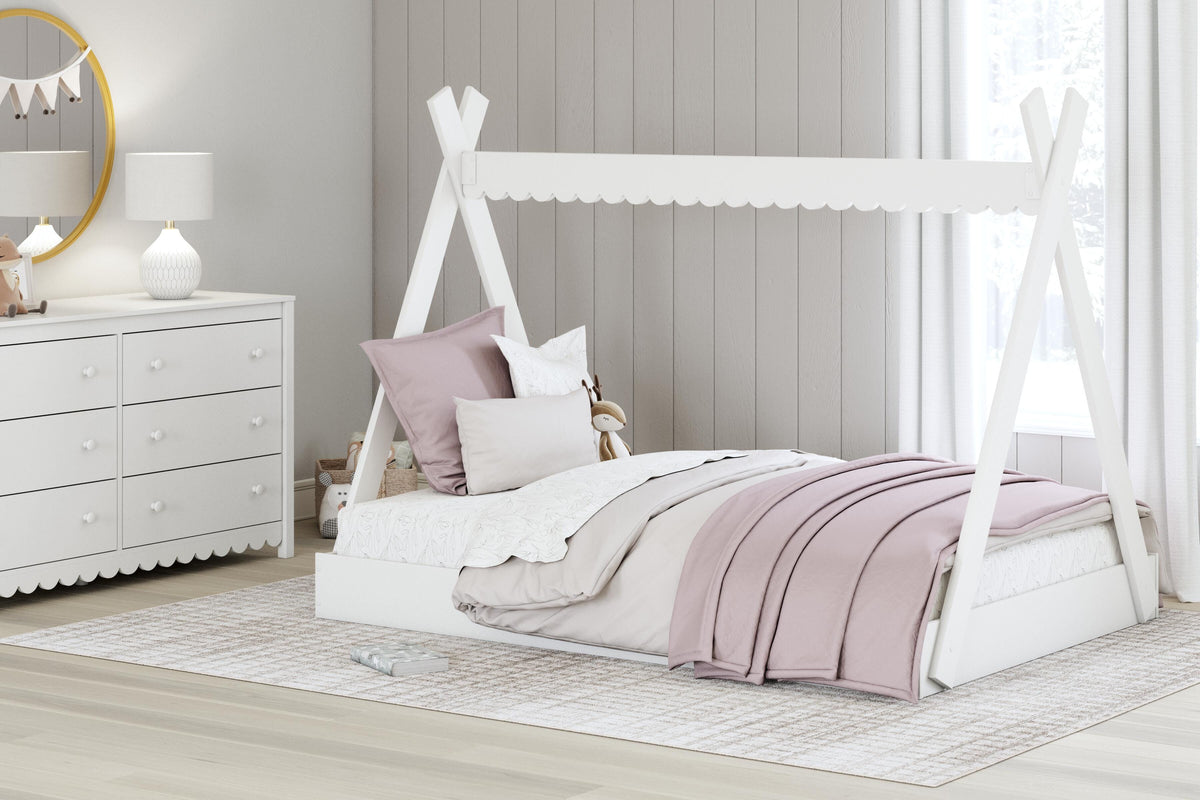Hallityn Tent Bed (Youth) - White  (EB1810-SI) - Image 9
