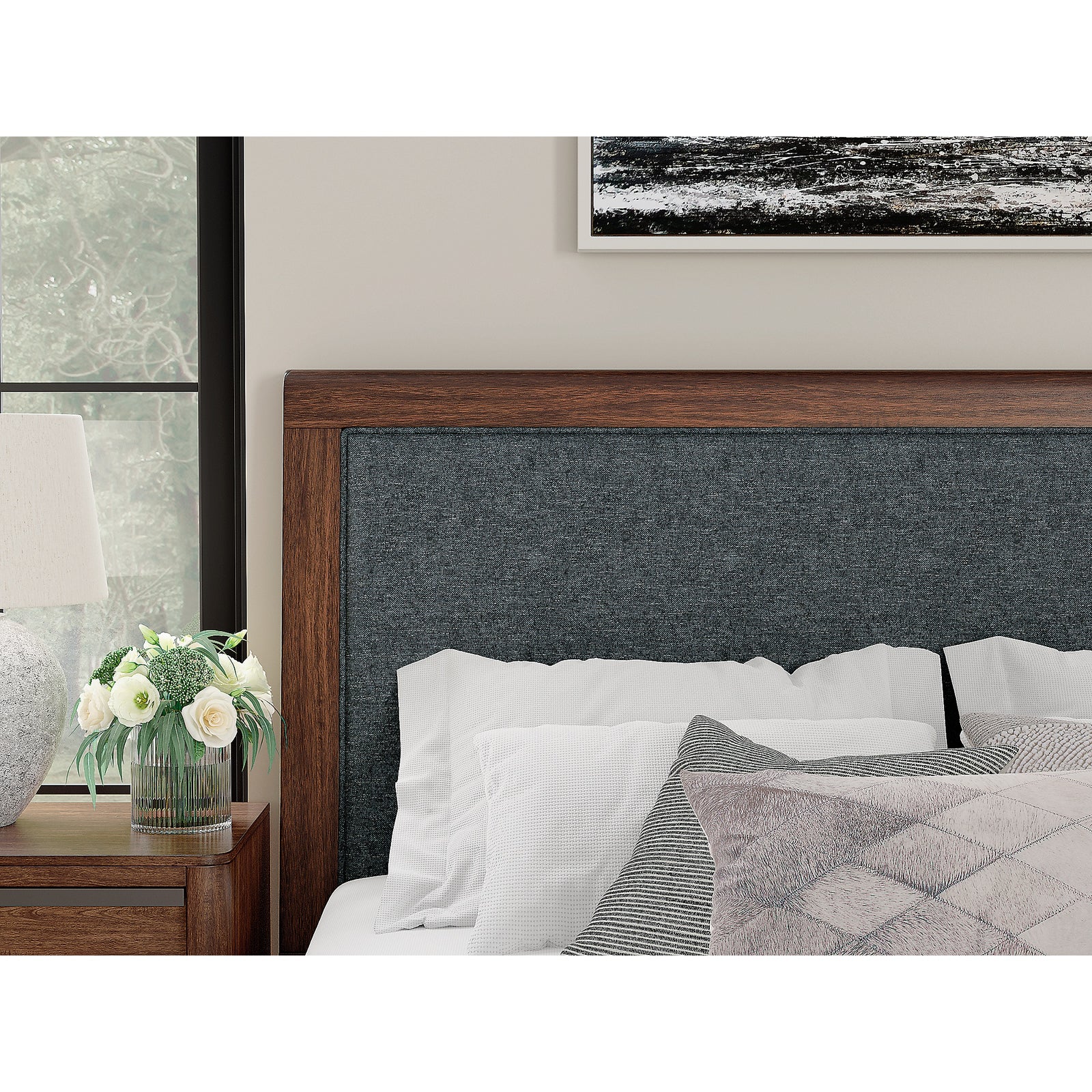 Dilenno King Upholstered Panel Bed (PCB857-SI) - Image 5