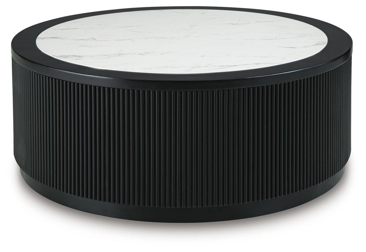 Grayman Coffee Table - Black  (T650-SI)