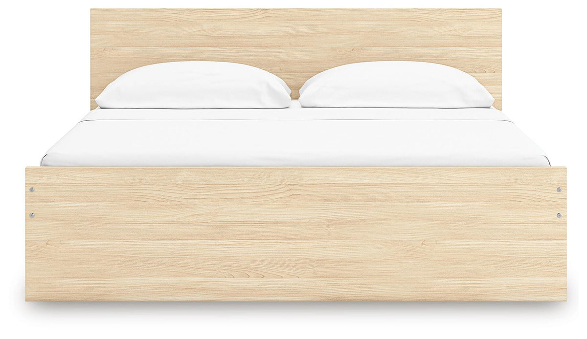 Onita Panel Platform Bed with 2 Side Storage - Natural  (EB9632-SI) - Image 4