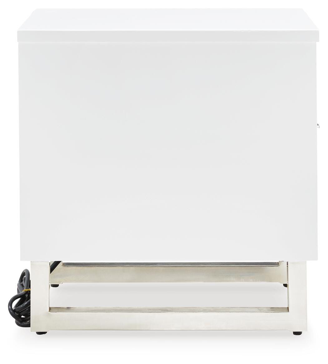 Gardoni Coffee Table and 2 Chairside End Tables - White/Black  (T756-SI) - Image 11