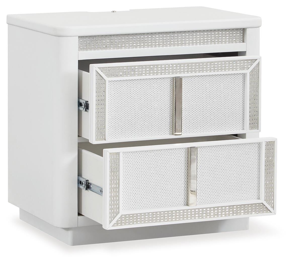 Chalanna Nightstand - White  (B822-SI) - Image 3