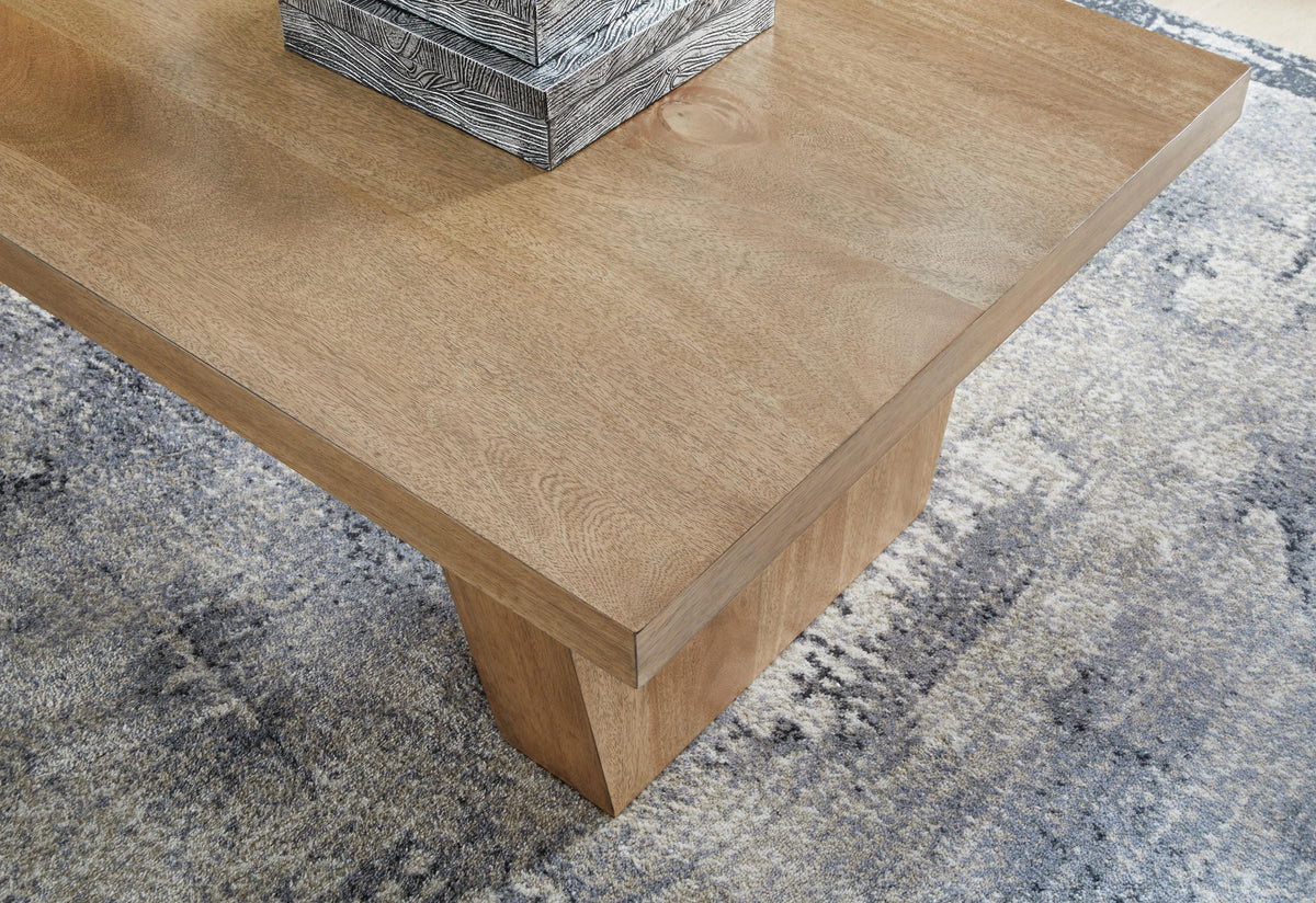 Kristiland Coffee Table - Light Brown  (T674-SI) - Image 7