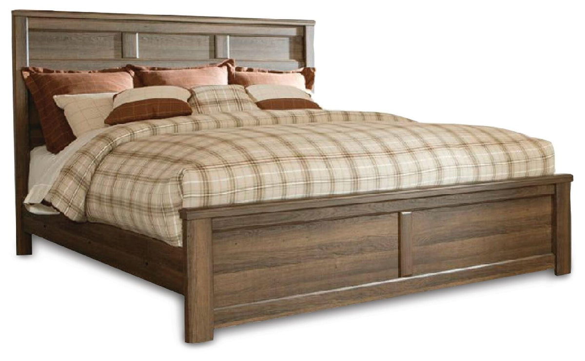 Juararo Panel Bed, Dresser, Mirror, Chest and Nightstand - Dark Brown  (B251-SI) - Image 8