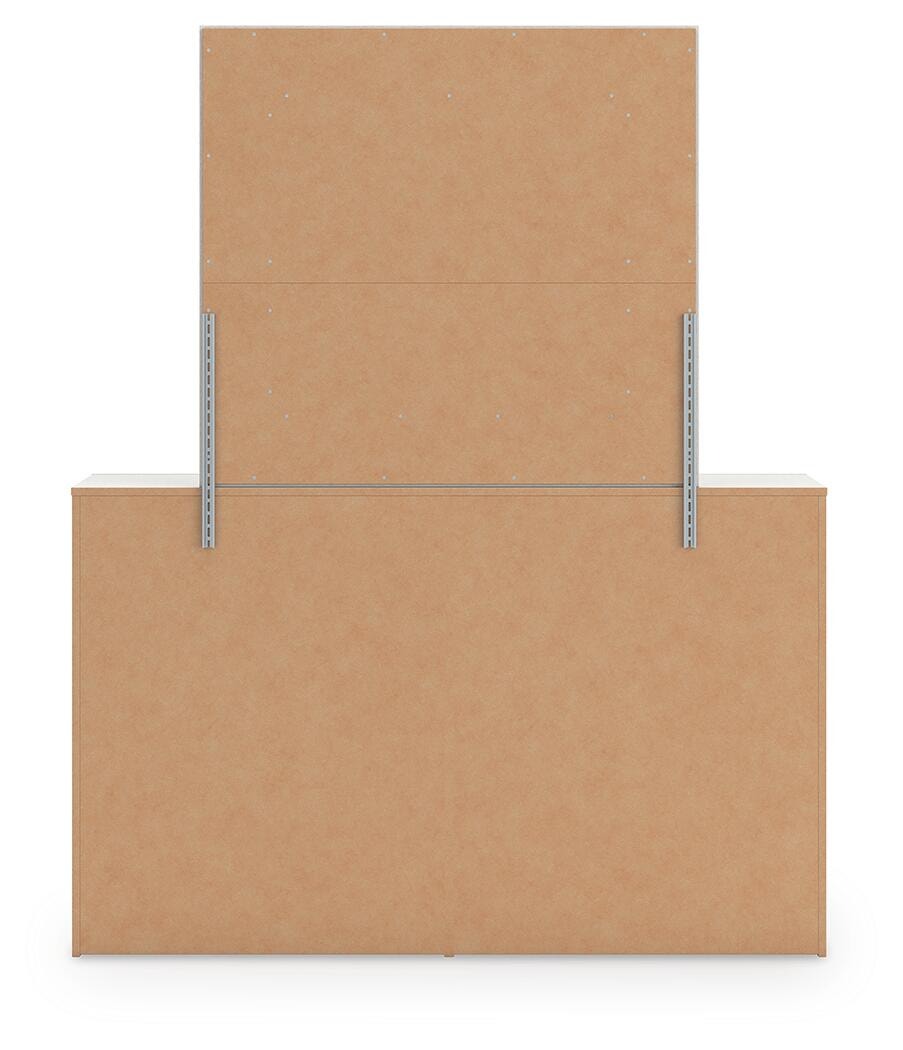 Zuraleus King Upholstered Panel Bed, Dresser, Mirror and Nightstand (PCB3381-SI) - Image 6
