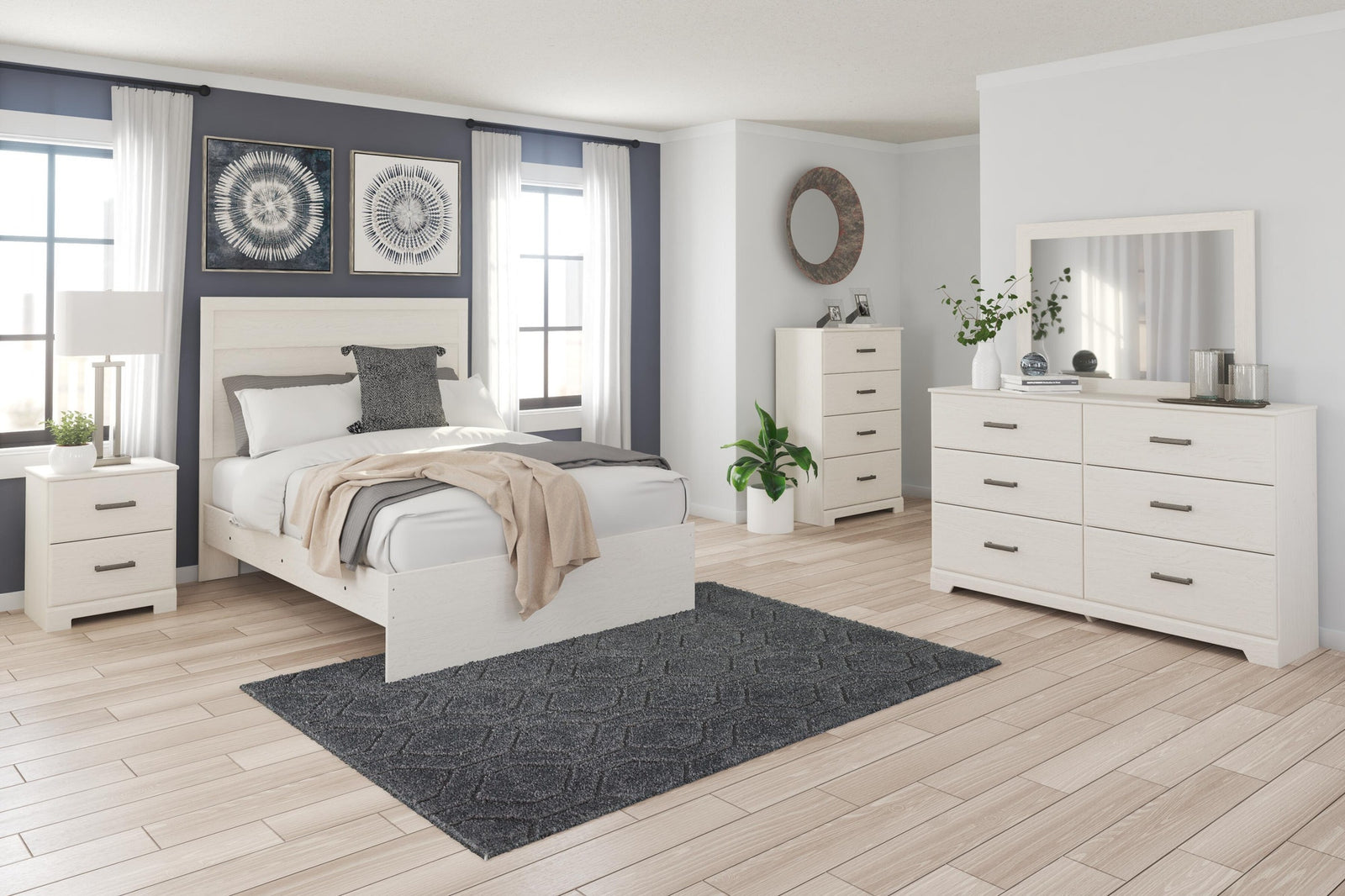 Stelsie Panel Bed (Youth) - White  (B2588-SI) - Image 6