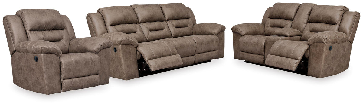 Stoneland Reclining Sofa, Loveseat and Recliner (39905-SI)