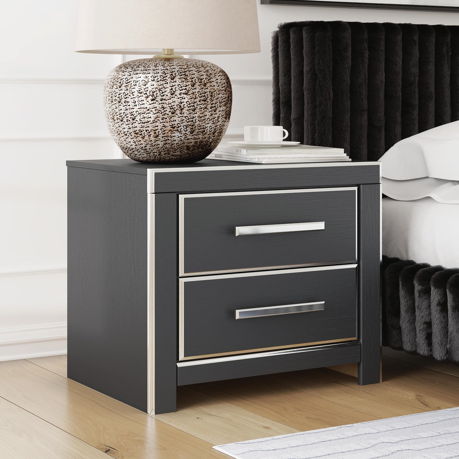Zuraleus Queen Upholstered Bed, Dresser, Mirror and Nightstand (PCB3380-SI) - Image 25