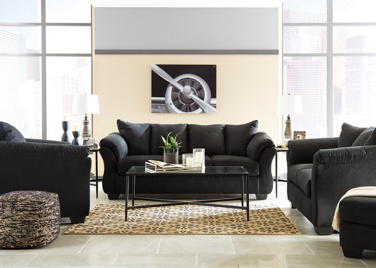 Darcy Sofa, Loveseat, Chair and Ottoman (75008-SI) - Image 6