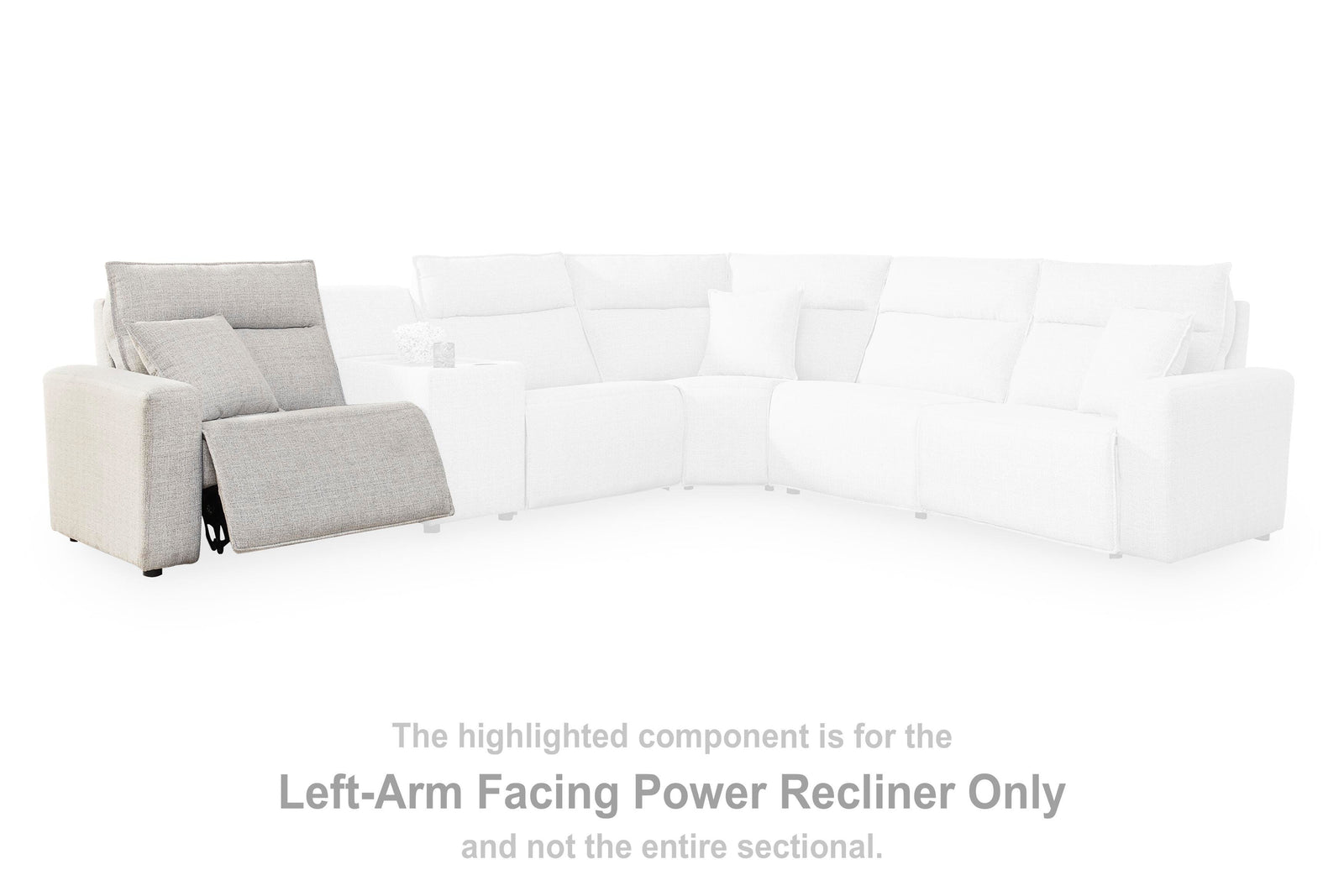 Modmax II Left-Arm Facing Power Chaise (65907-SI) - Image 20