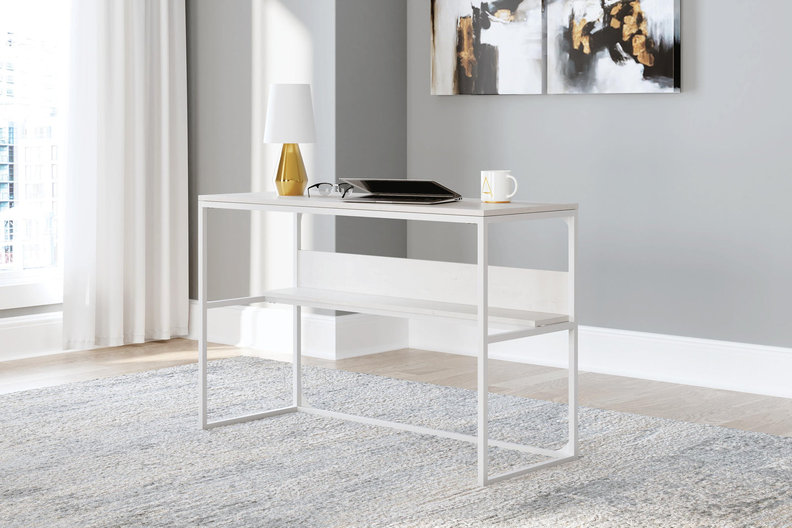 Deznee Home Office Desk (H162-SI) - Image 7