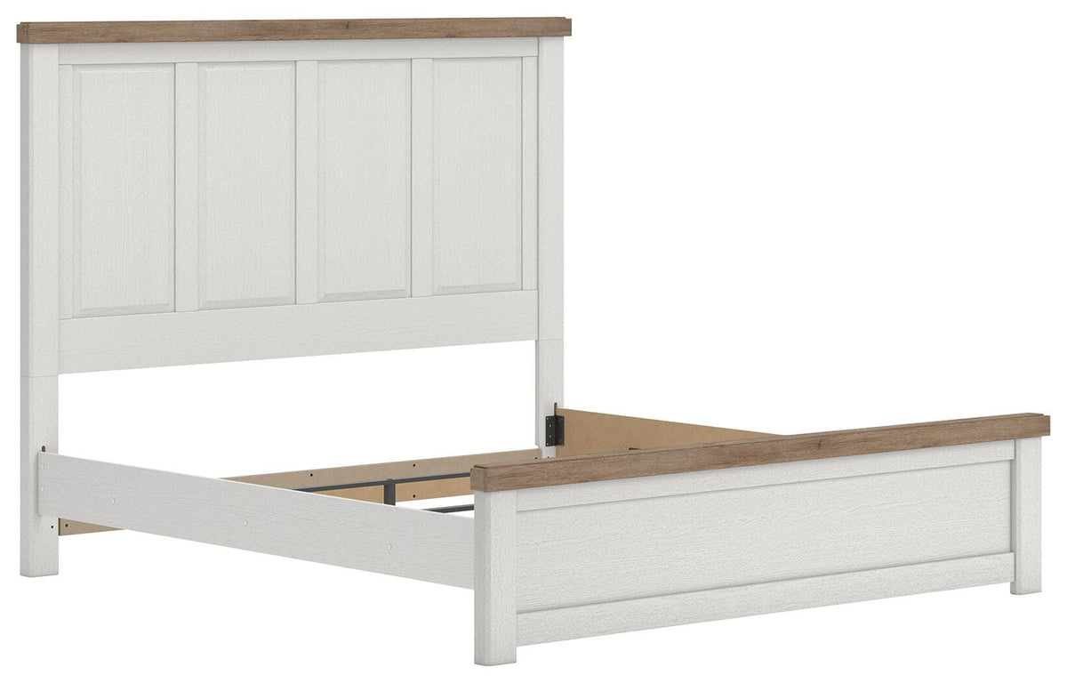 Savonport Panel Bed - White/Brown  (B4615-SI) - Image 3