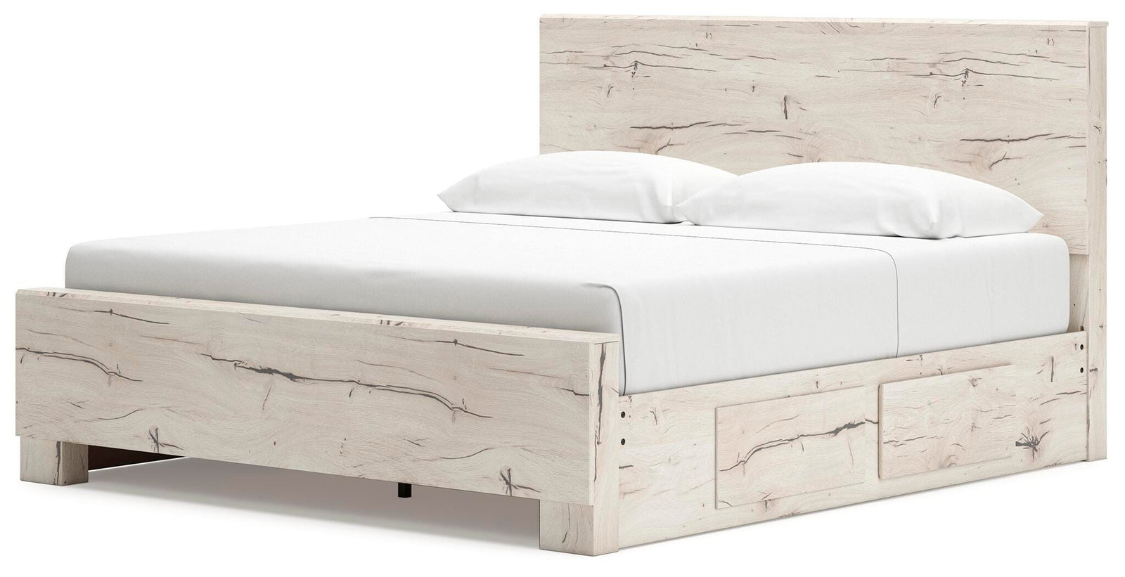 Lawroy Panel Bed with Storage, Dresser and Mirror - Light Natural  (B2310-SI) - Image 14
