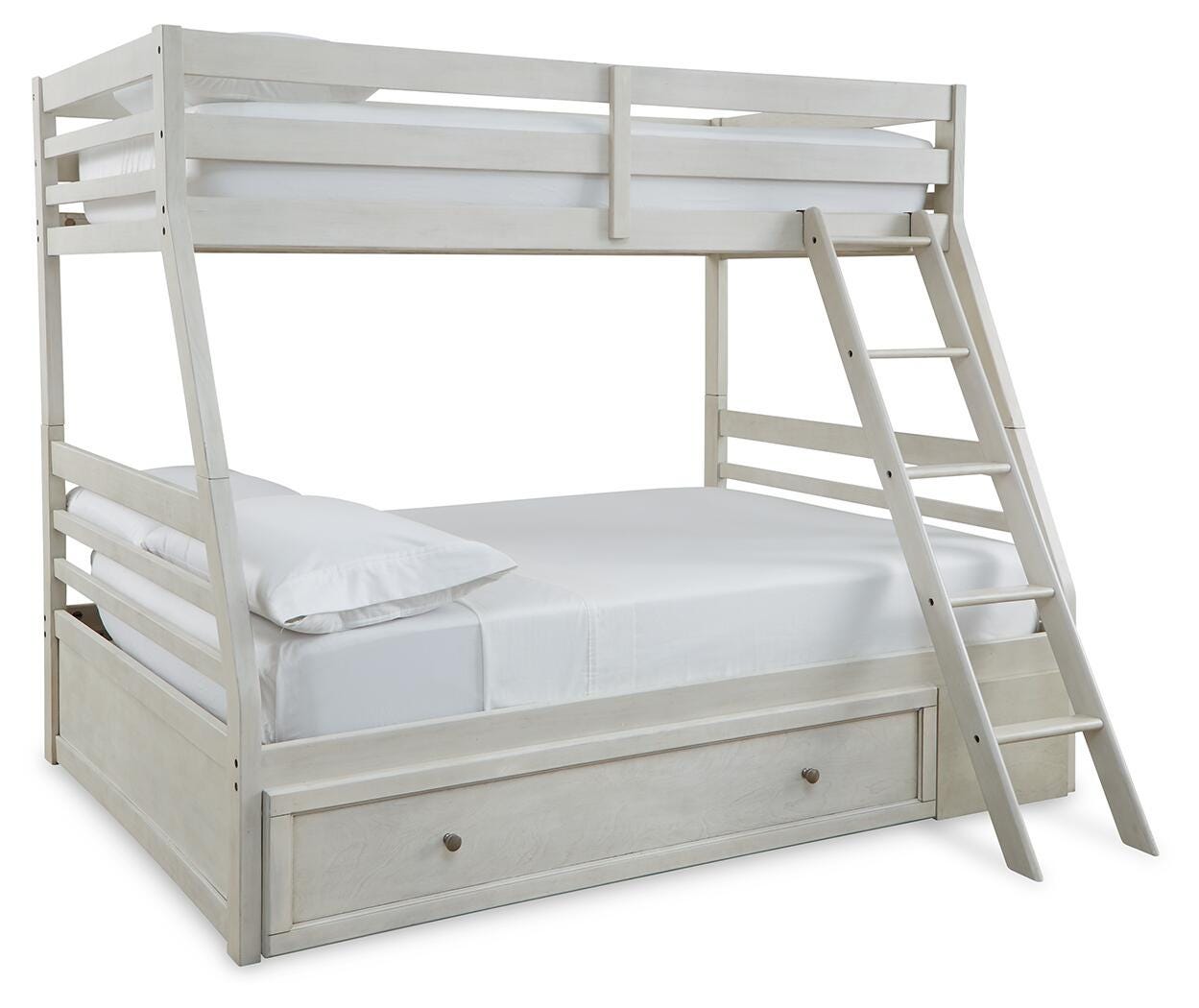 Robbinsdale Twin over Full Bunk Bed, Dresser and Chest - Antique White  (B742-SI) - Image 10