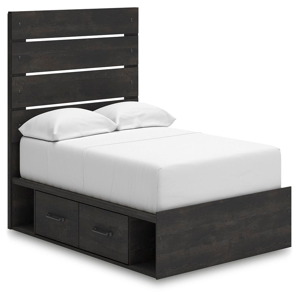 Hollivern Full Panel Bed with Storage (PCB2108-SI)